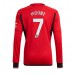 Günstige Manchester United Mason Mount #7 Heim Fussballtrikot 2023-24 Langarm